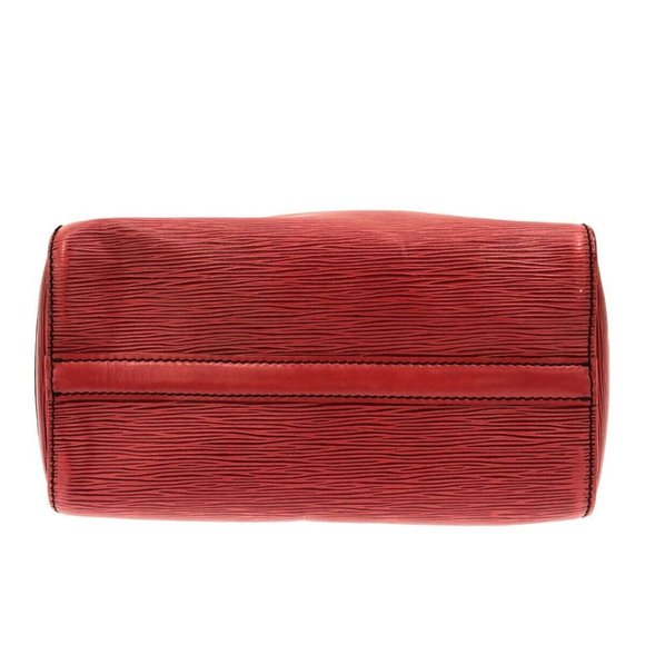 Auth LOUIS VUITTON Speedy 25 Castilian Red Epi V.Handbag - Picture 4 of 13